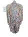 Mara Hoffman Size S White & Multi Model Blend Short Sleeve Front Tie Coverup White & Multi / S