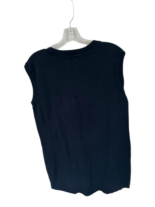 Frank & Eileen Size L Black Cotton Sleeveless Midi Dress Black / L