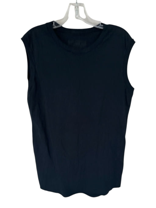 Frank & Eileen Size L Black Cotton Sleeveless Midi Dress Black / L