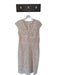 Shoshanna Size 12 Blush Lace Sleeveless lined Boning Back Zip Dress Blush / 12