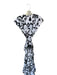 Sheridan French Size M White & Black Cotton Cap Sleeve Ikat Belted Maxi Dress White & Black / M