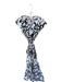 Sheridan French Size M White & Black Cotton Cap Sleeve Ikat Belted Maxi Dress White & Black / M