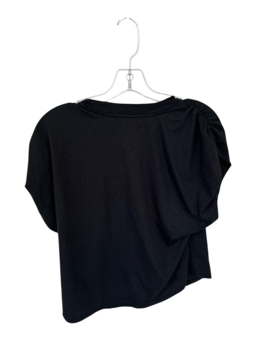 Nation Size M Black Pima Cotton Cap Sleeve Top Black / M