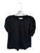 Nation Size M Black Pima Cotton Cap Sleeve Top Black / M
