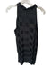 Marie Oliver Size L Black Polyester Sleeveless Acordian Pleated Dress Black / L