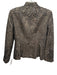 Carmen Marc Valvo Collection Size 8 Brown & Gold Acetate Blend Beaded Skirt Set Brown & Gold / 8
