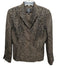 Carmen Marc Valvo Collection Size 8 Brown & Gold Acetate Blend Beaded Skirt Set Brown & Gold / 8