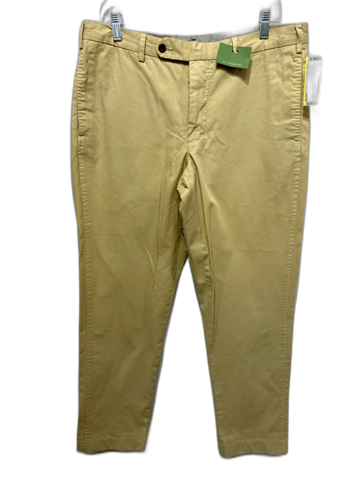 Sid Mashburn NWT Size 35 Beige Cotton Solid Zip Fly Men's Pants Beige / 35
