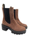 Stuart Weitzman Shoe Size 7.5 Brown Leather Upper Suede Round Toe Platform Boots Brown / 7.5