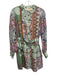 Kachel x Anthropologie Size Small Green, Purple, Blue Linen Blend Dress Green, Purple, Blue / Small