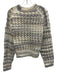 Madewell Size Small Beige, Gray, White Wool Blend Long Sleeve Gradient Sweater Beige, Gray, White / Small