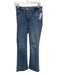 Frame Size 26 Light Wash Cotton Denim High Rise Faded Pockets Boot Jeans Light Wash / 26