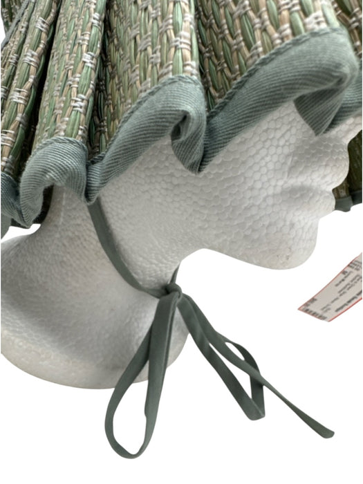 Lorna Murray Blue & Green Straw Woven Tie Neck Bucket Hat Blue & Green / M