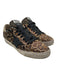 Golden Goose Shoe Size 40 Brown Textile & Leather Leopard Print Low Top Sneakers Brown / 40