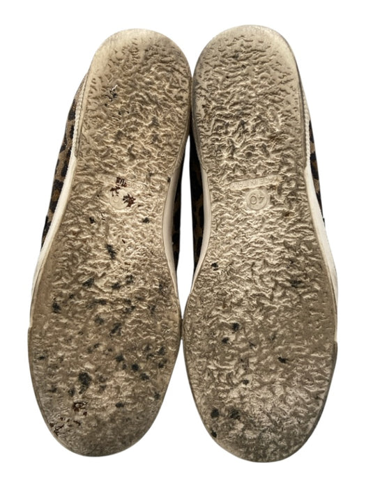 Golden Goose Shoe Size 40 Brown Textile & Leather Leopard Print Low Top Sneakers Brown / 40