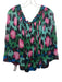Kenzo x H&M Size 6 Green & Pink Polyester Abstract Print Off Shoulder Skirt Set Green & Pink / 6