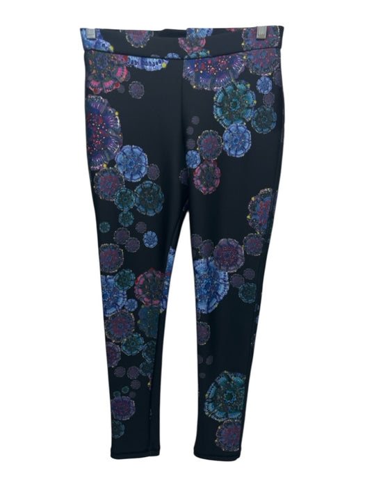 Cynthia Rowley Size 4/S Black & Multi Polyester Blend Abstract Print Pant Set Black & Multi / 4/S
