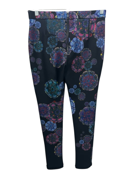 Cynthia Rowley Size 4/S Black & Multi Polyester Blend Abstract Print Pant Set Black & Multi / 4/S