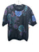 Cynthia Rowley Size 4/S Black & Multi Polyester Blend Abstract Print Pant Set Black & Multi / 4/S