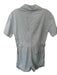 Pistola Size XS Baby Blue Cotton Short Sleeve Button Down Cuffed Romper Baby Blue / XS
