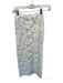 Blithe Size XS White Polyester Back Zip Lace Sheer Maxi Skirt White / XS