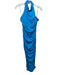 Superdown Size Medium Bright Blue Polyester Blend Sleeveless Halter Neck Dress Bright Blue / Medium