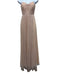 Jenny Yoo Collection Size 2 Peach Beige Polyester Tulle Overlay bustier Gown Peach Beige / 2