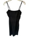 Aqua Size XS Black Polyester Silver Studs Spaghetti Strap Midi Back Slit Dress Black / XS