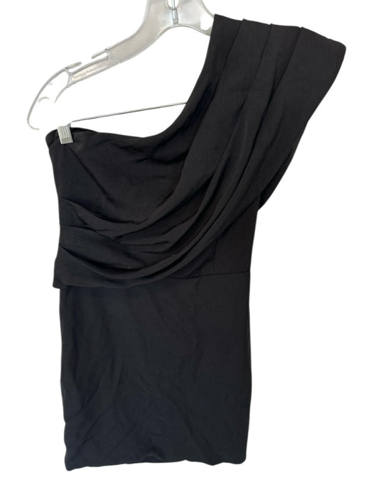 DO+BE Size S Black Polyester Off Shoulder Mini Dress Black / S