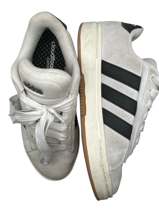 Adidas Shoe Size 7 Light Gray & Black Suede Lace Up Athletic Sneakers Light Gray & Black / 7