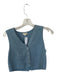 Donni Size M Slate Blue Lycocell Sleeveless Button Down Top Slate Blue / M