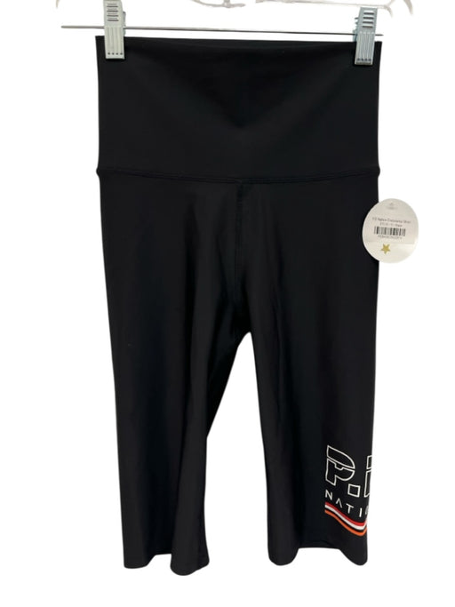 P.E Nation Size S Black Polyester Blend Logo High Rise bike Shorts Black / S