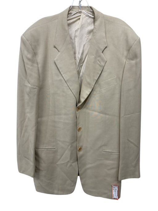 Giorgio Armani Beige Wool Blend Solid 3 button Men's Blazer Beige / 43L