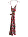 Alice & Olivia Size 6 Pink & Green Viscose & Silk Floral Spaghetti Strap Dress Pink & Green / 6