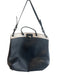 Furla Black Genuine Leather Square Button Close Pockets shoulder bag Bag Black