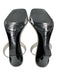 Mango Shoe Size 37 Light Gray Leather Upper Sculptural Heels Slingback Sandals Light Gray / 37