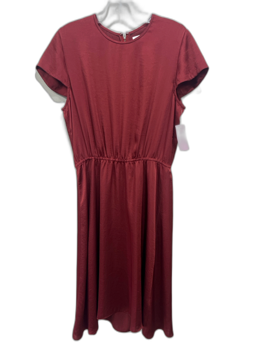 Isabel Marant Etoile Size Est S Rust Red Polyester Short Cap Sleeve Dress Rust Red / Est S
