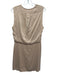 Rag & Bone Size M Beige Pink Silk V Neck Surplice Above Knee Dress Beige Pink / M