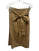 Ann Mashburn Size XS/S Tan Brown Cotton Blend Sateen Short Sleeve Wrap Skirt Set Tan Brown / XS/S