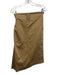 Ann Mashburn Size XS/S Tan Brown Cotton Blend Sateen Short Sleeve Wrap Skirt Set Tan Brown / XS/S