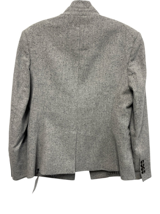 Veronica Beard Size 8 Light Gray Wool Blend Long Sleeve One Button Blazer Jacket Light Gray / 8