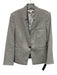 Veronica Beard Size 8 Light Gray Wool Blend Long Sleeve One Button Blazer Jacket Light Gray / 8