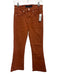 Veronica Beard Jeans Size 26/2 Rust Orange Cotton Denim High Rise Pockets Jeans Rust Orange / 26/2