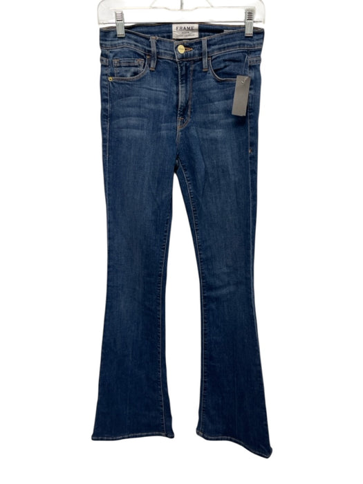 Frame Denim Size 27 Medium Wash Cotton Denim High Rise Bootcut Jeans Medium Wash / 27