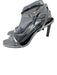Tory Burch Shoe Size 9 Silver Leather Rhinestone Open Toe Strappy Sandals Silver / 9