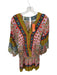 Atina Cristina Size M Multi Polyester Abstract Long Sleeve V Neck Romper Multi / M