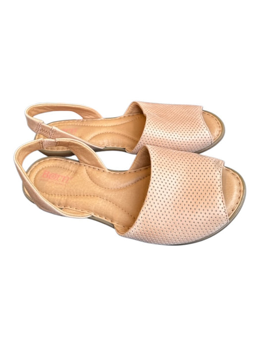 Born Shoe Size 8 Blush Leather Perforated Sandals Blush / 8