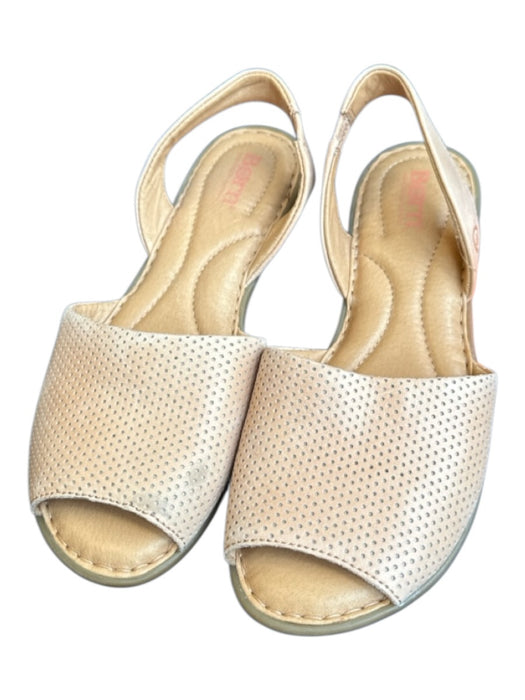 Born Shoe Size 8 Blush Leather Perforated Sandals Blush / 8