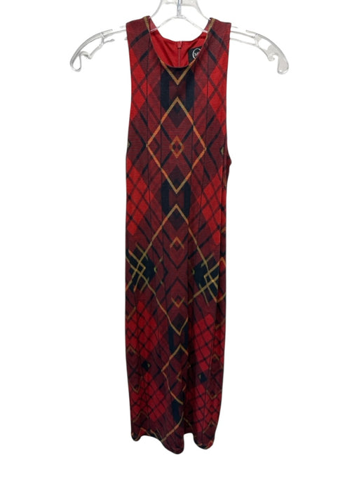 McQ by Alexander McQueen Size XS Lyocell Sleeveless Back Zip Tartan Plaid Dress XS