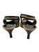 Salvatore Ferragamo Shoe Size 5 Beige & Black Rattan Peep Toe Slingback Pumps Beige & Black / 5